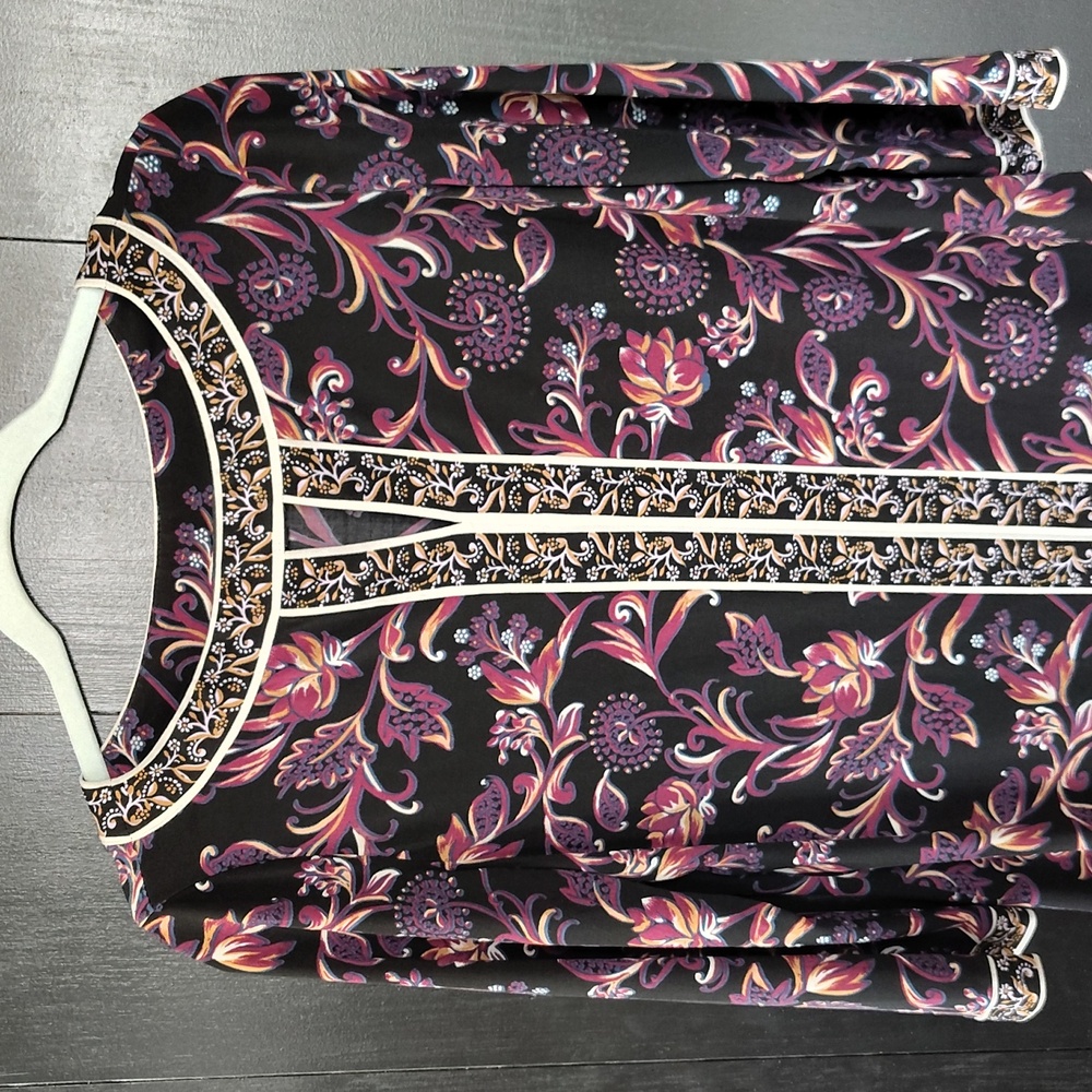 💖 Maggy London Floral Boho Shift Dress. Size 8. Like New! - Picture 2 of 14